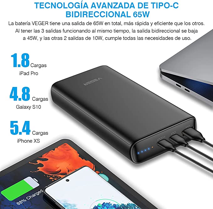 Powerextra - Batería de repuesto para Sony NP-F970 y pantalla LCD inteligente, cargador dual USB para Sony NP-F930 NP-F950 NP-F960 y Sony CCD-SC55, TR516, TR716, TR818, TR910, TR917 (copia)